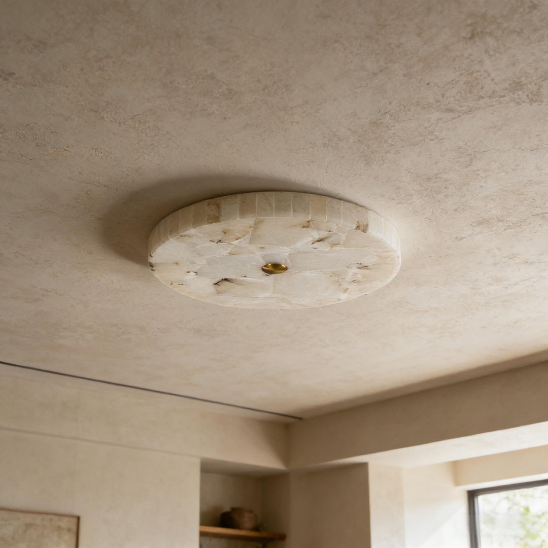 Round Alabaster Ceiling Lamp 17