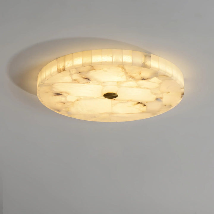 Round Alabaster Ceiling Lamp 18