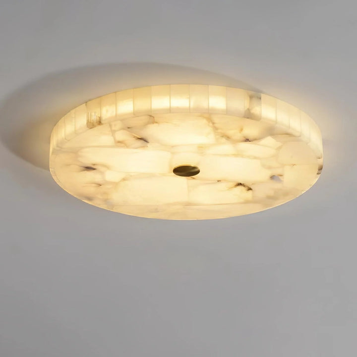 Round Alabaster Ceiling Lamp 2