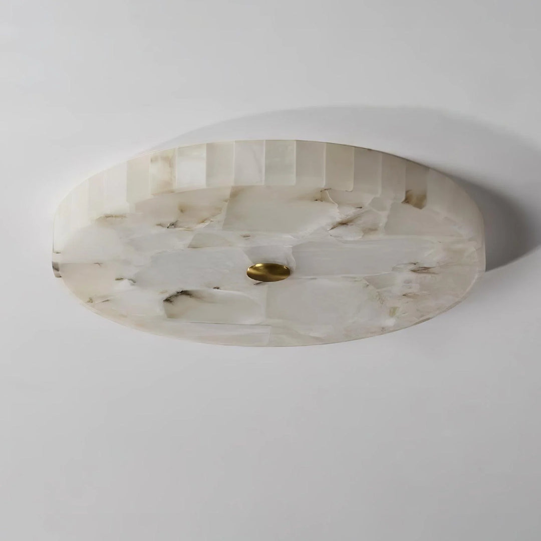 Round Alabaster Ceiling Lamp 3