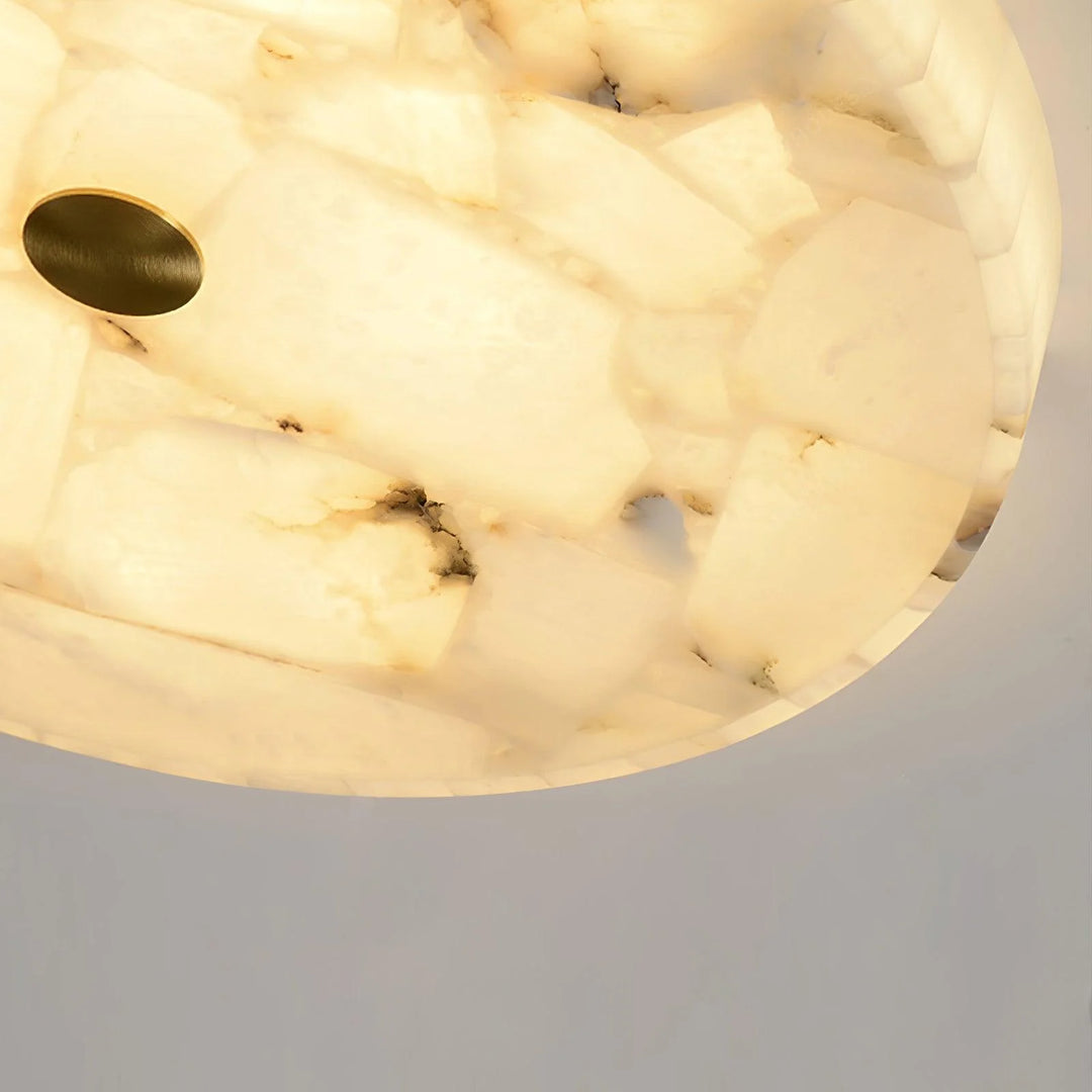 Round Alabaster Ceiling Lamp 5