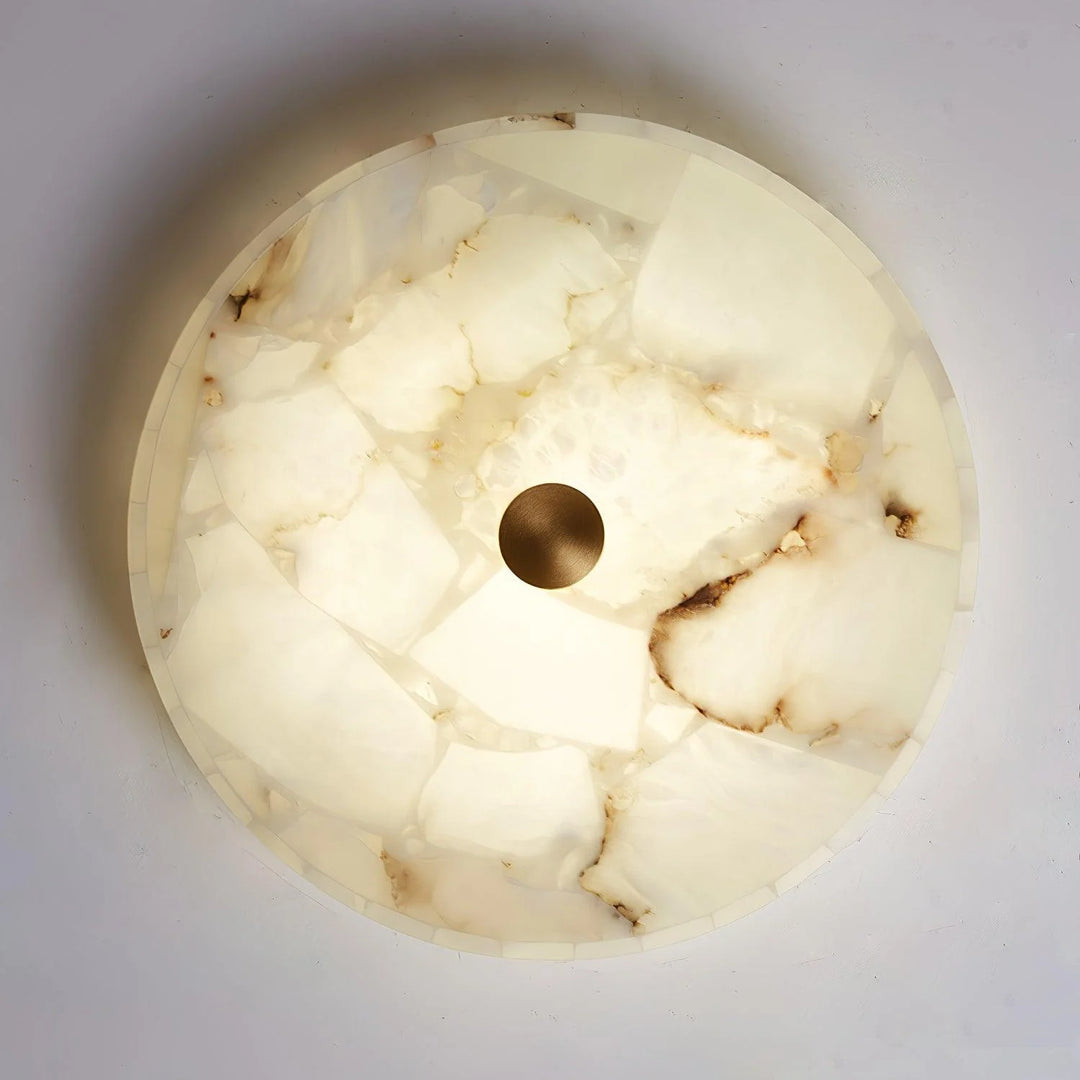 Round Alabaster Ceiling Lamp 7