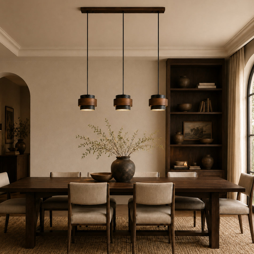 Rovlena Three Headed Long Chandeliers 3