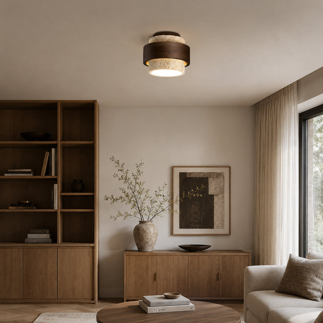 Rovlena Travertine Ceiling Lamp 2