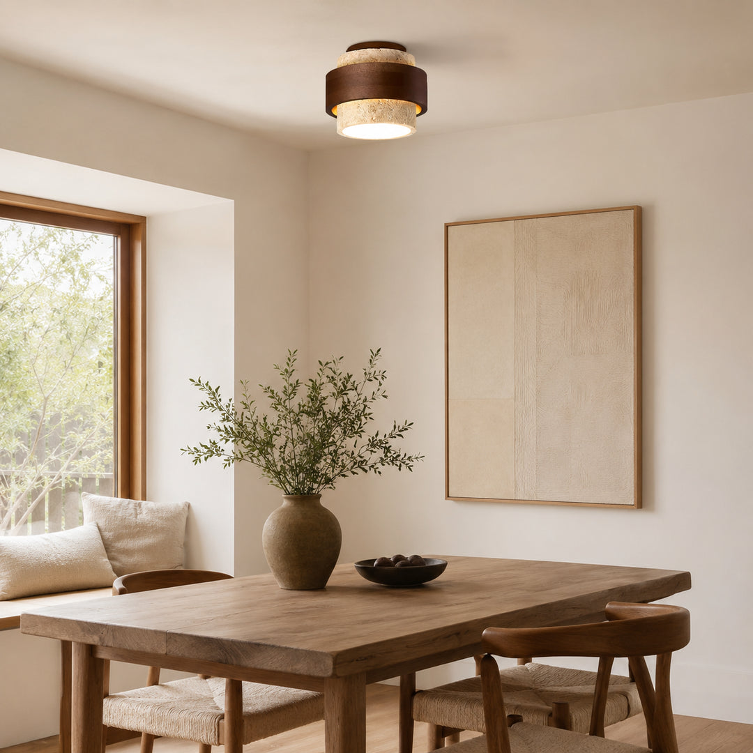 Rovlena Travertine Ceiling Lamp 4