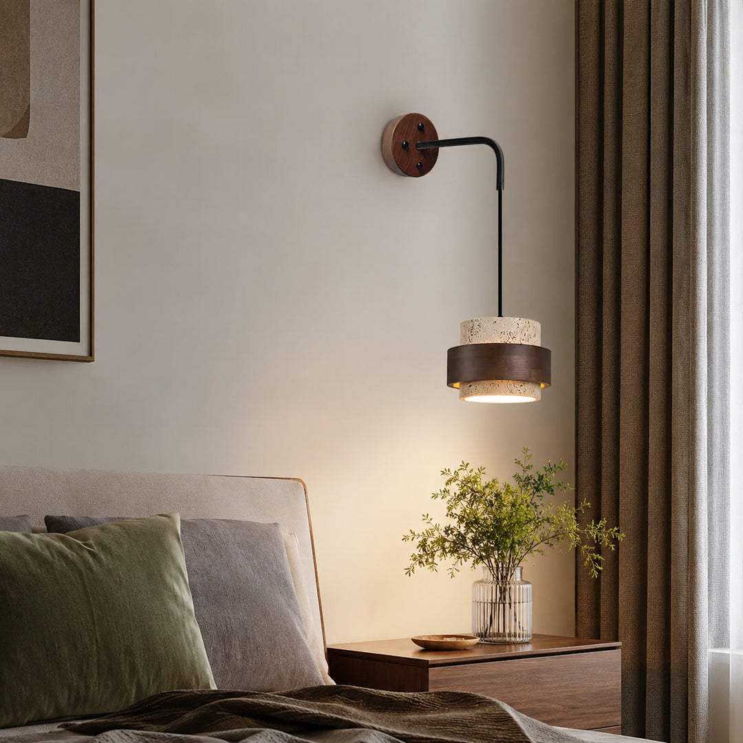 Rovlena Travertine Wall Lamp 1