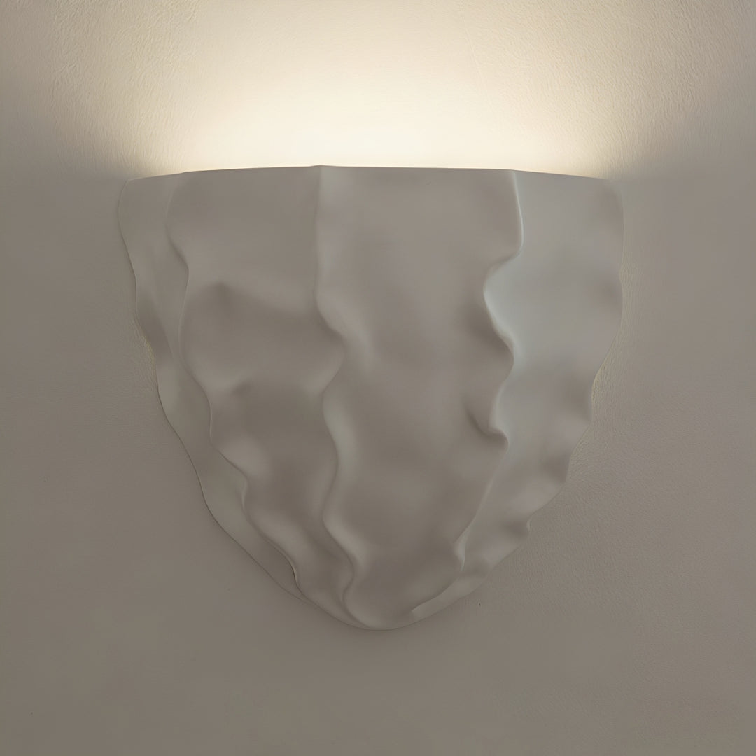 Scallop Plaster Wall Lamp