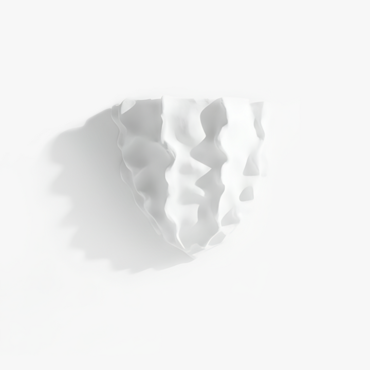 Scallop Plaster Wall Lamp