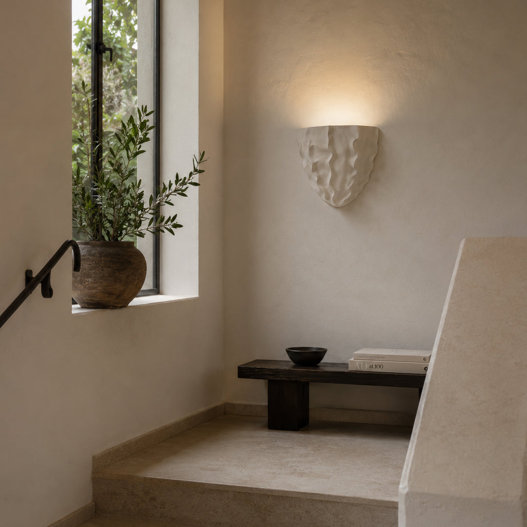 Scallop Plaster Wall Lamp 8