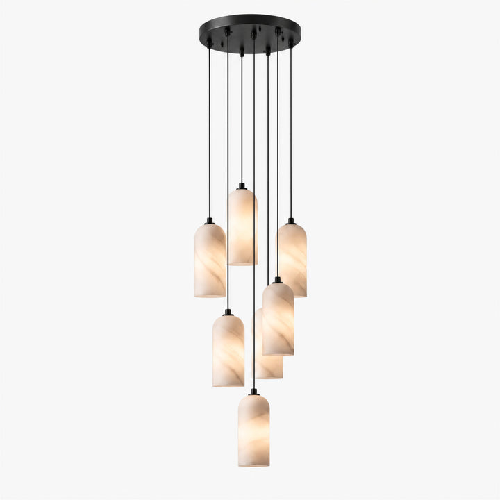 Selia Tube Alabaster Chandelier 2