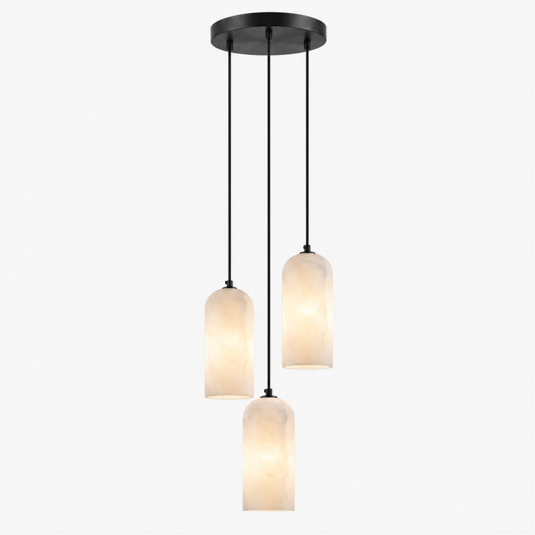 Selia Tube Alabaster Chandelier 25