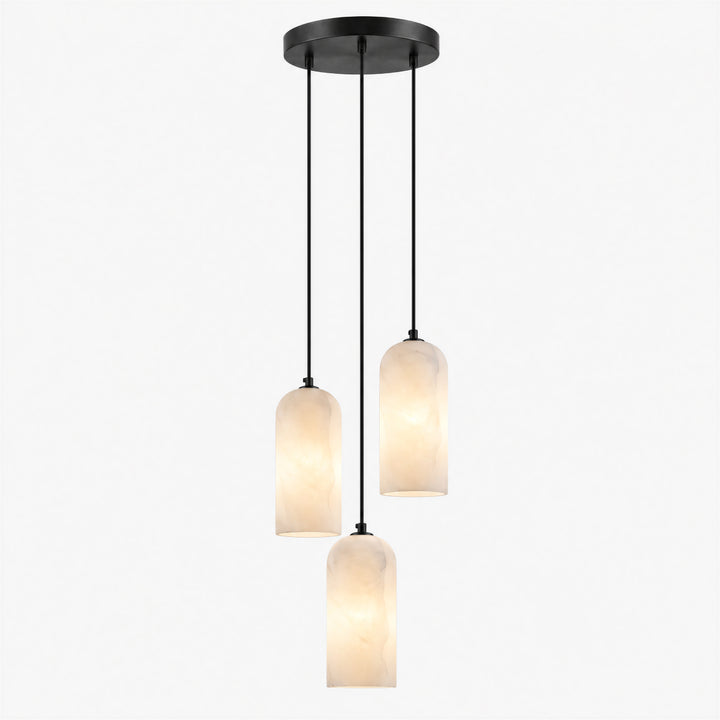 Selia Tube Alabaster Chandelier 25