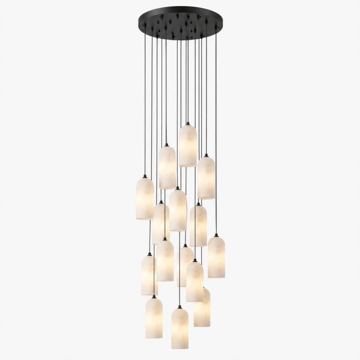 Selia Tube Alabaster Chandelier 4