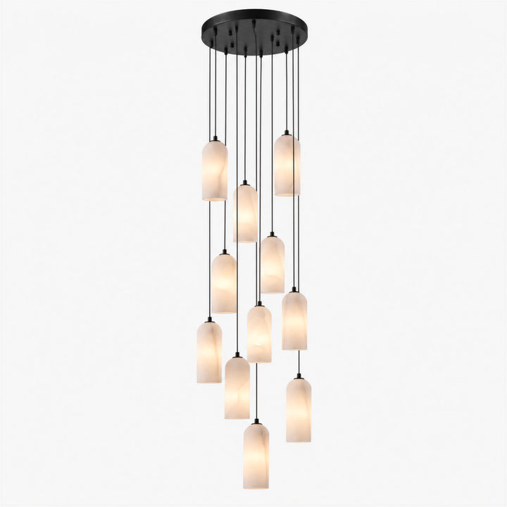 Selia Tube Alabaster Chandelier 5