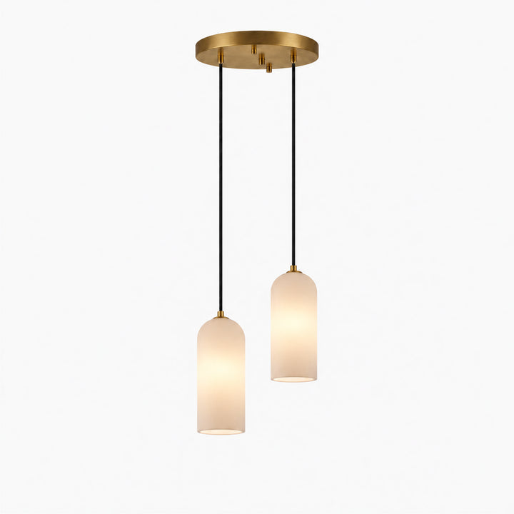 Selia Tube Alabaster Chandelier 7