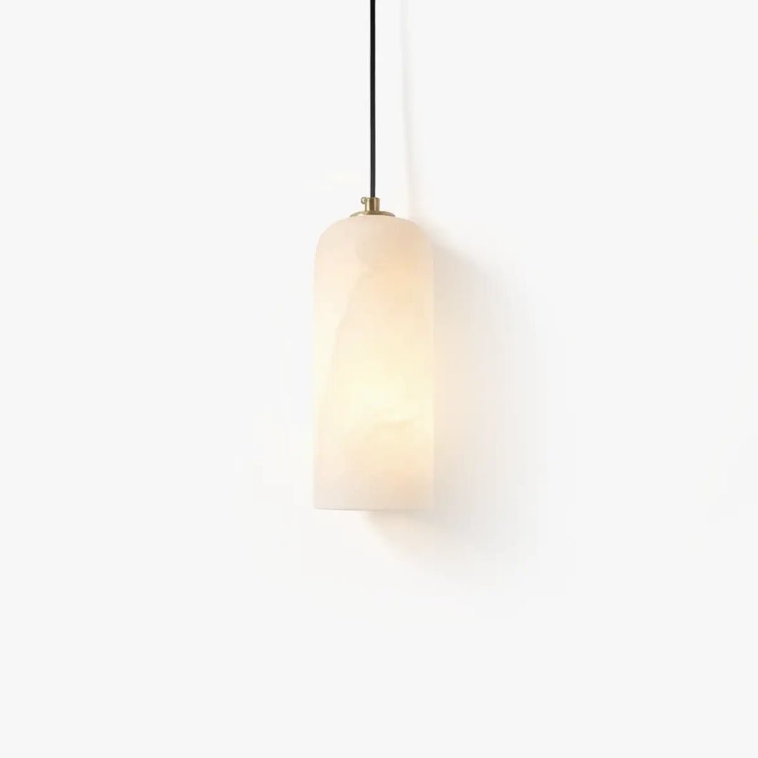 Selia Tube Alabaster Pendant Light 1