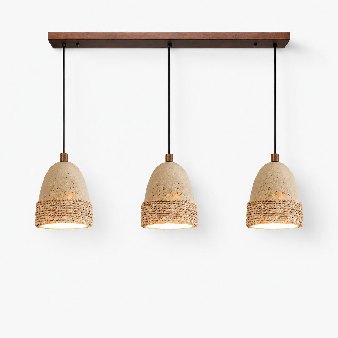 Serlue Travertine Rope Pendant Light 9
