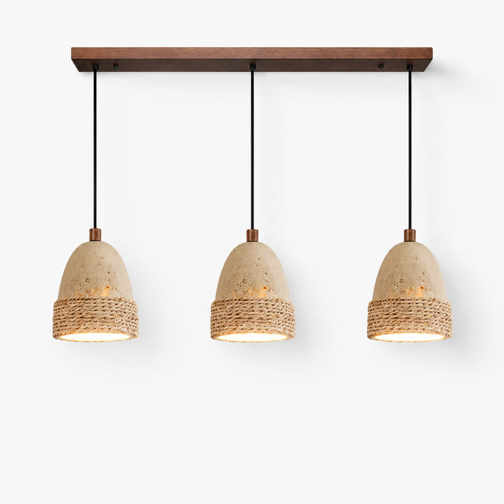 Serlue Travertine Rope Pendant Light 9