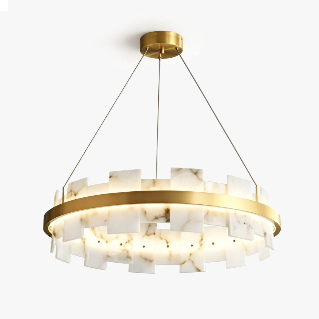 Shudur Alabaster Halo Chandelier – AIBIALIGHT