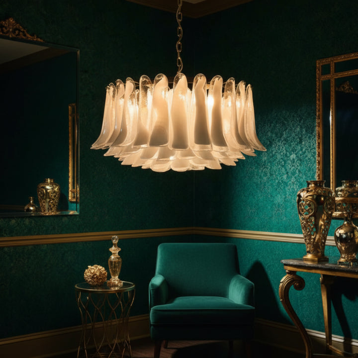 Silica Murano Glass Chandelier