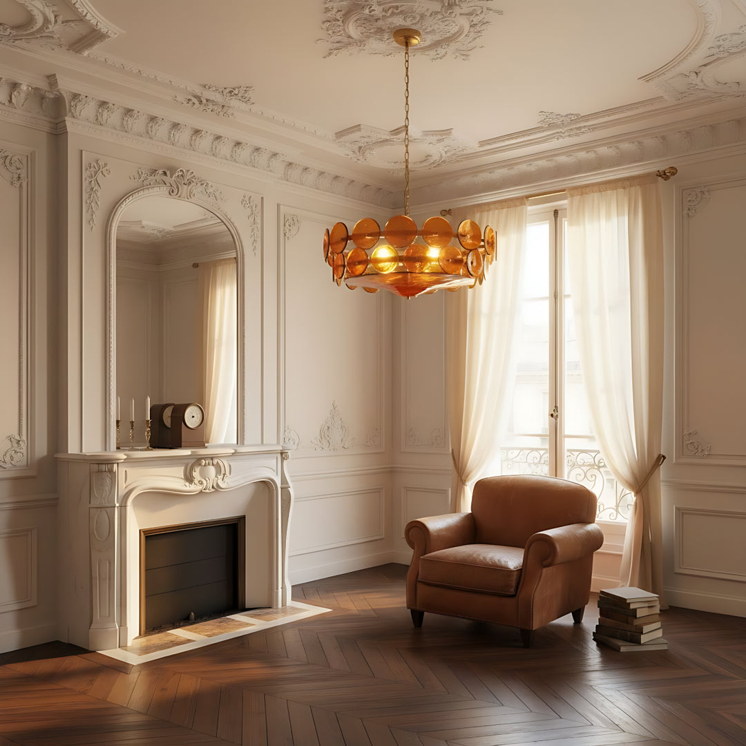 Solara Amber Chandelier 12