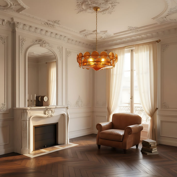 Solara Amber Chandelier 12