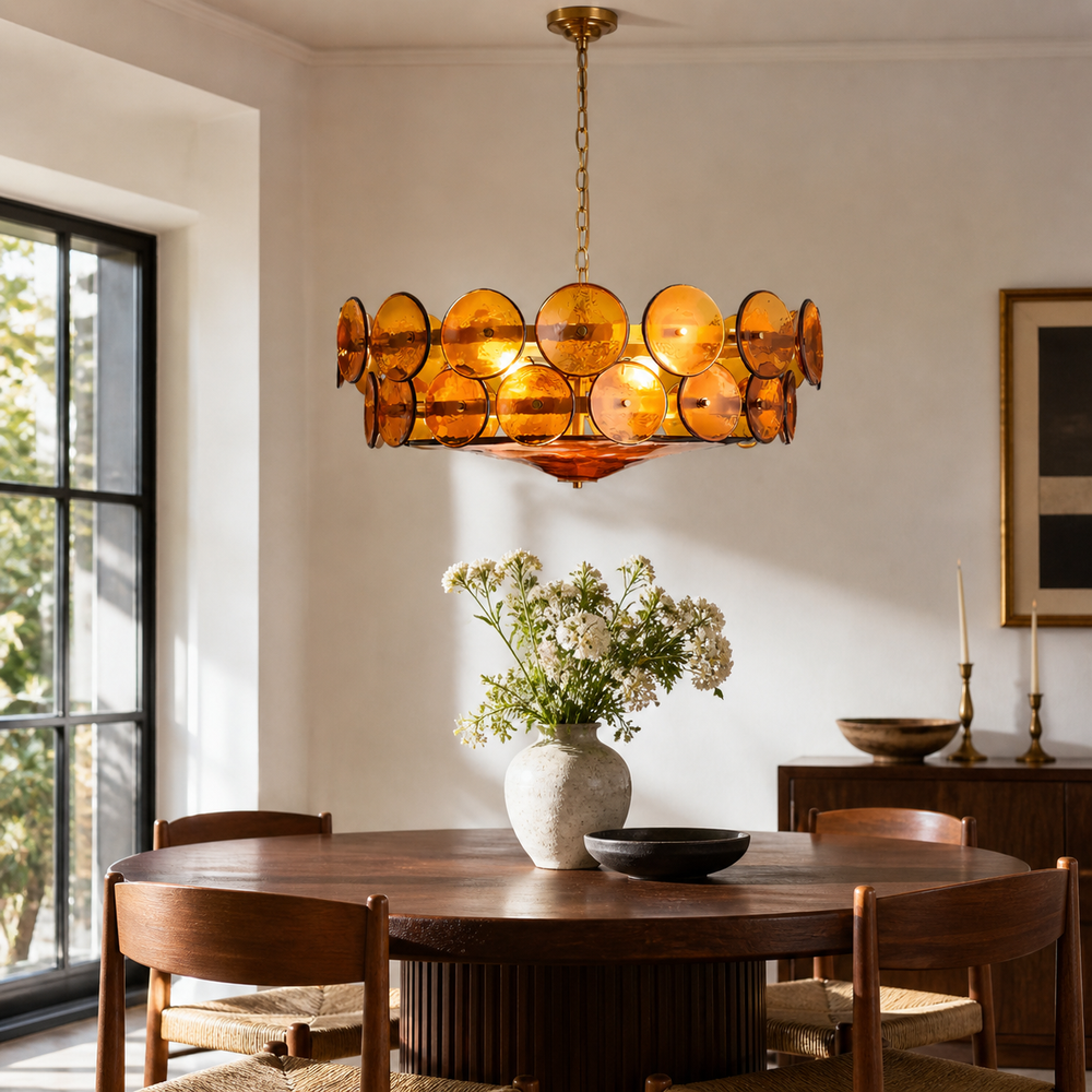 Solara Amber Chandelier 22