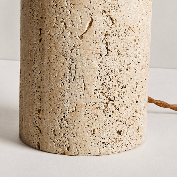 Solenne Travertine Table Lamp 8