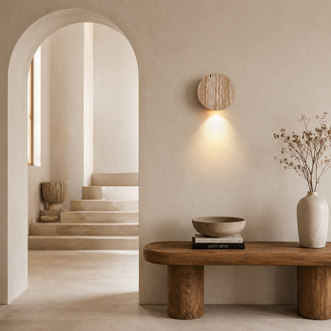 Solerune Travertine Wall Lamp 2