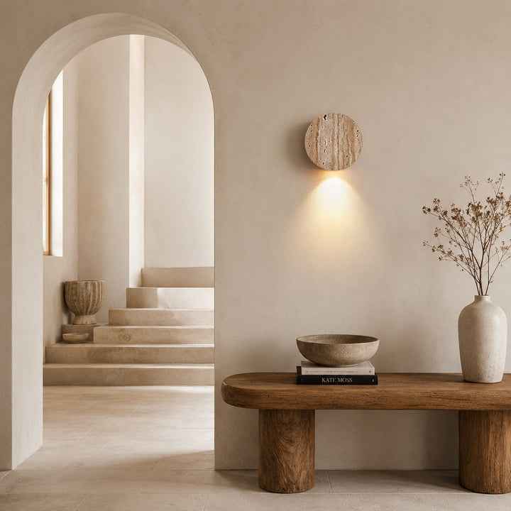 Solerune Travertine Wall Lamp 2