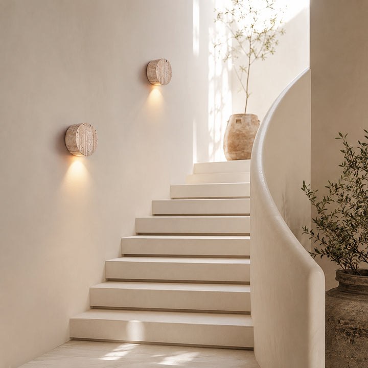 Solerune Travertine Wall Lamp 8