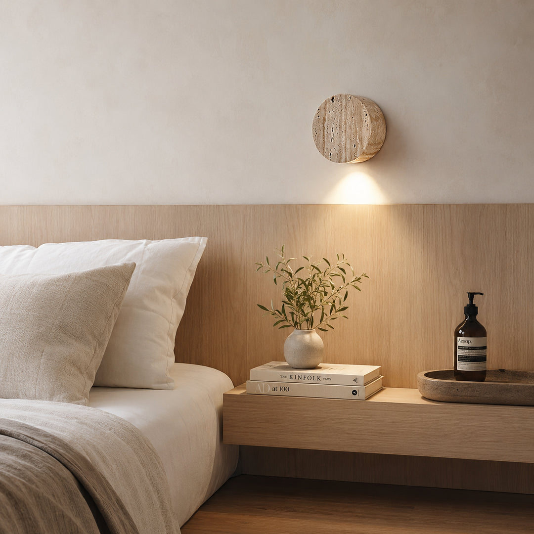 Solerune Travertine Wall Lamp 9