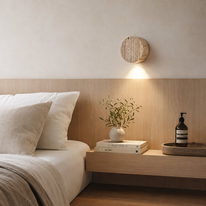 Solerune Travertine Wall Lamp 9