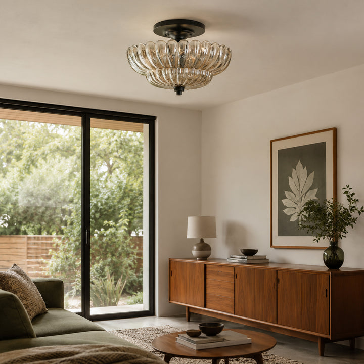 Solvara Glass Ceiling Light 6