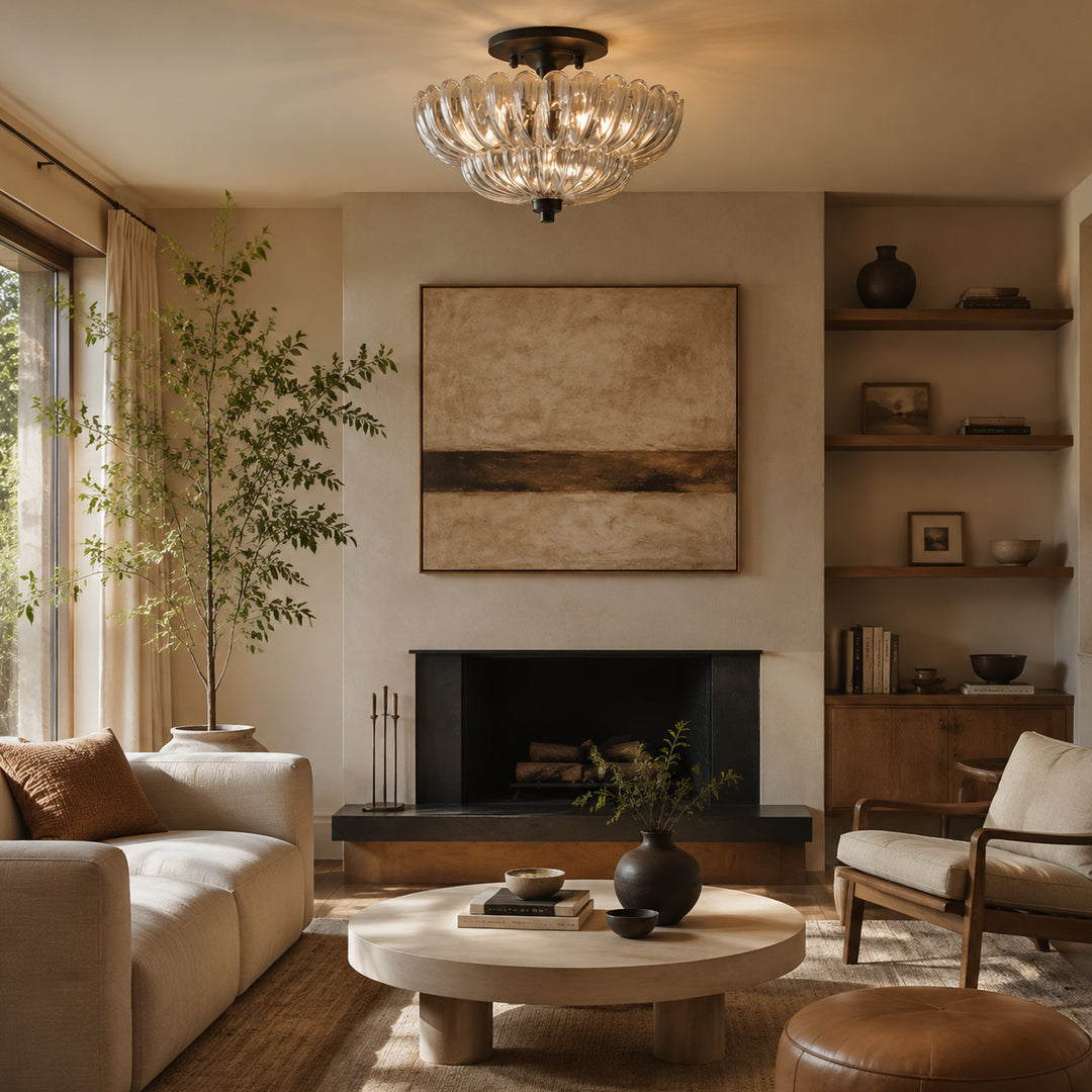 Solvara Glass Ceiling Light 8