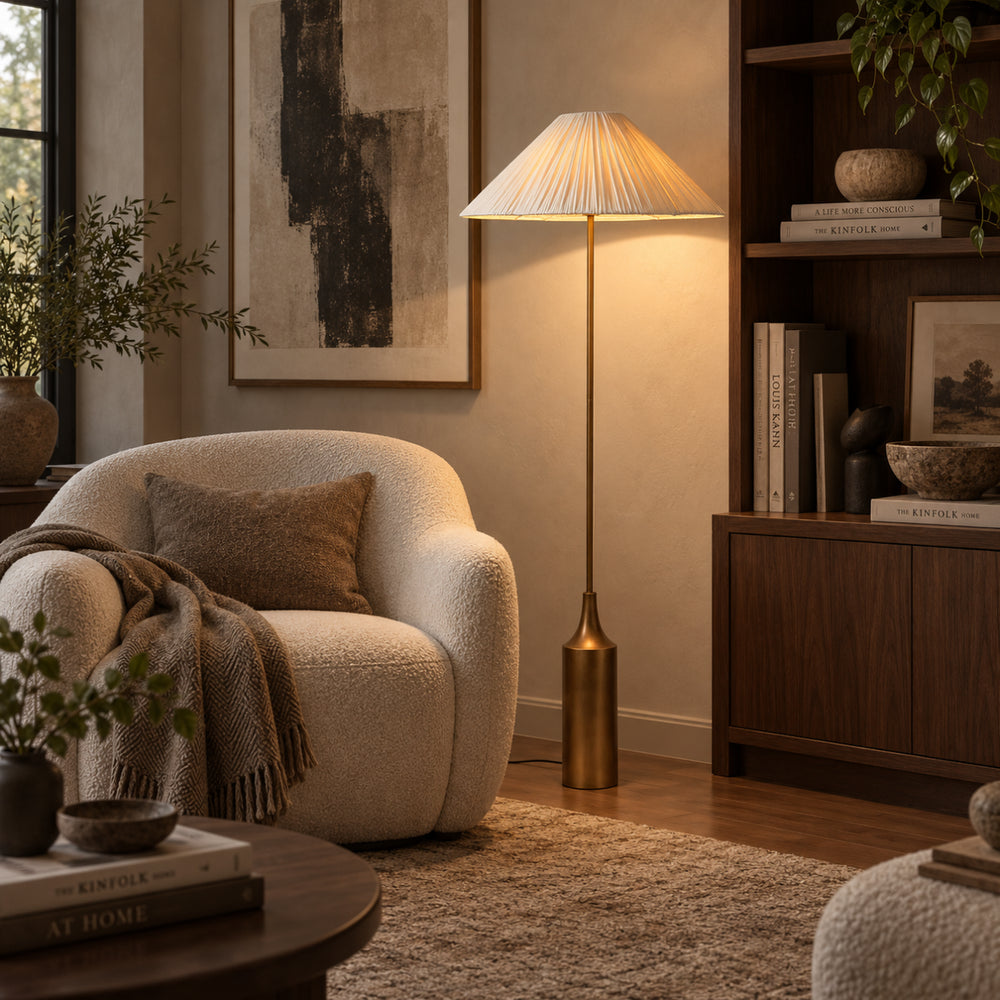 Sorvella Pleated Shade Floor Lamp 3