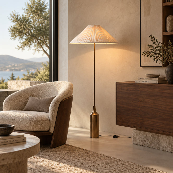 Sorvella Pleated Shade Floor Lamp 4
