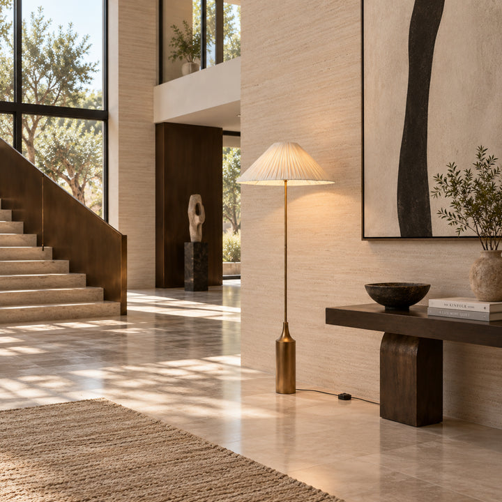 Sorvella Pleated Shade Floor Lamp 5