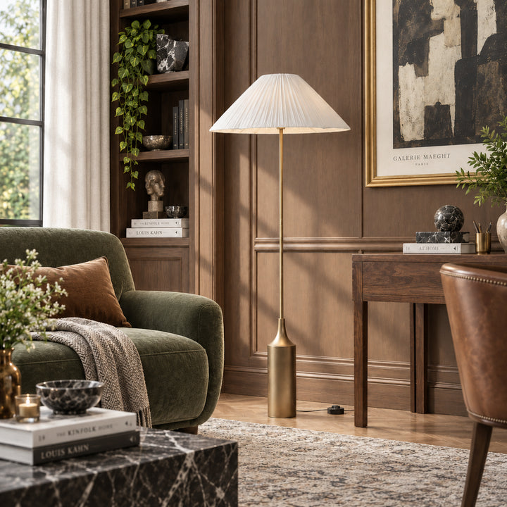 Sorvella Pleated Shade Floor Lamp 9