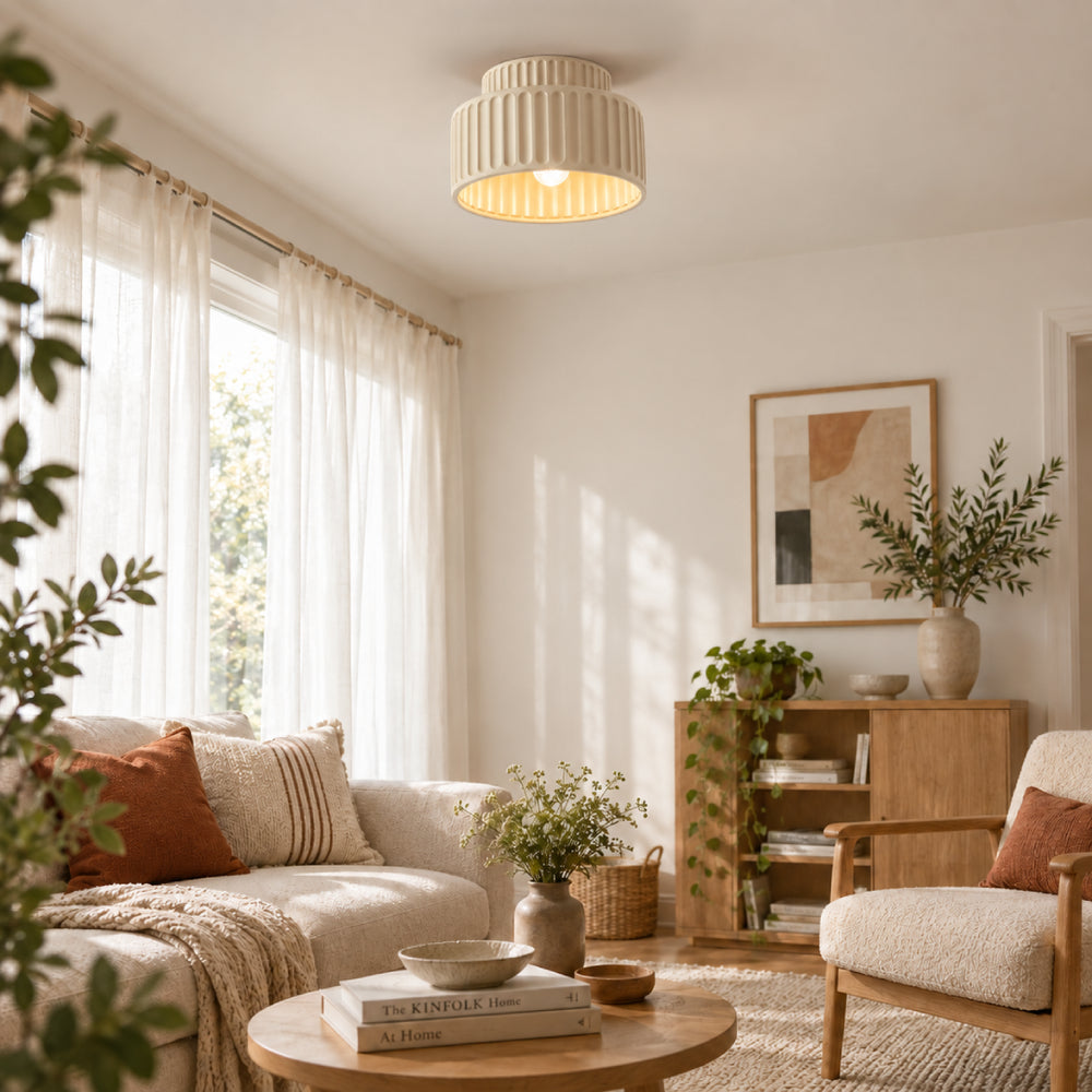 Sovenza Ribbed Ceiling Lamp 14