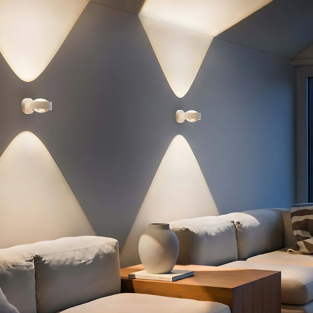 Kugelförmige Glaswandleuchte