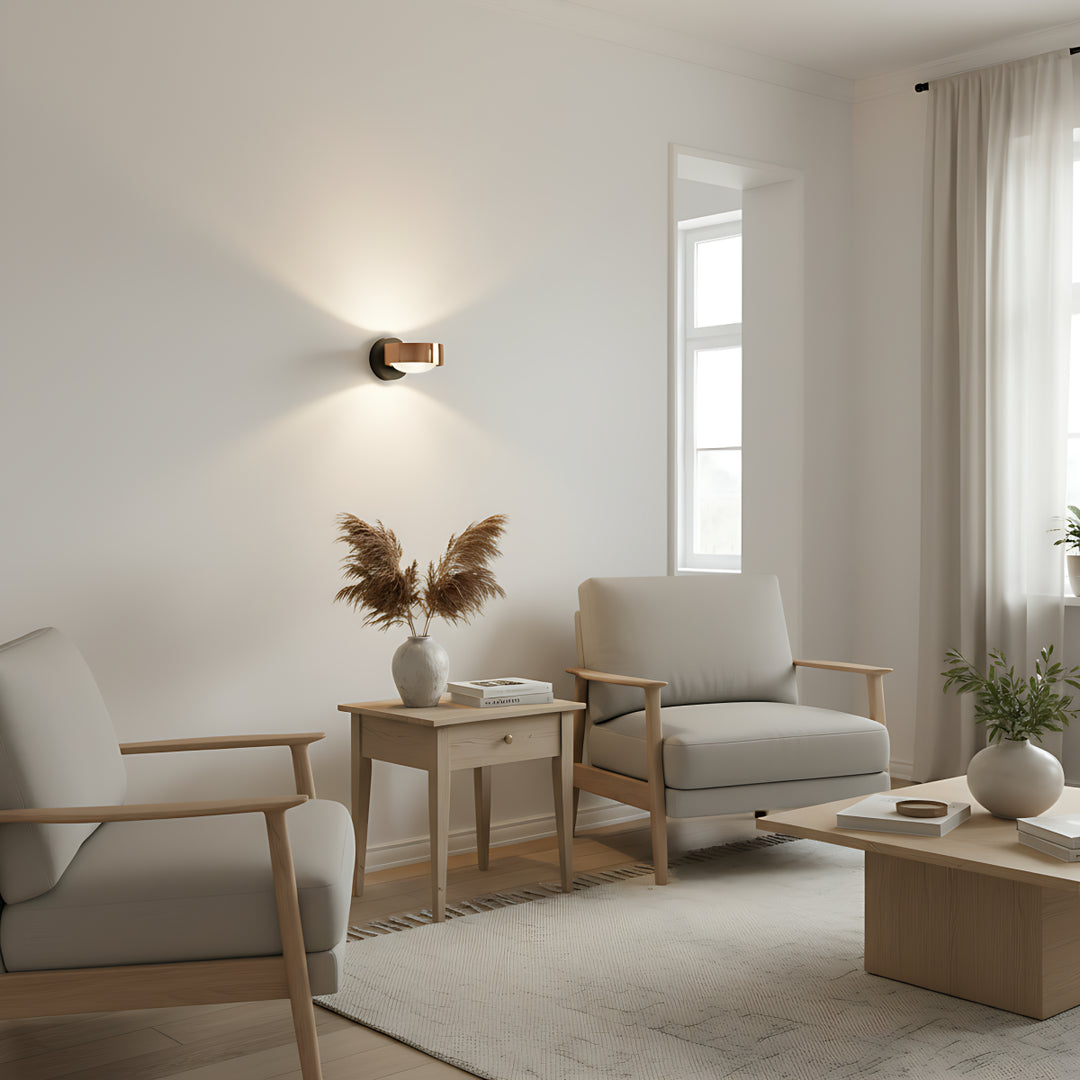 Kugelförmige Glaswandleuchte