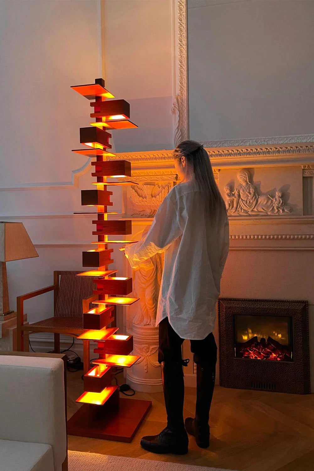 Taliesin Wooden Floor Lamp