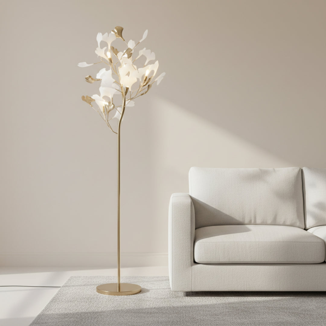 Taro Leaf Gingko Floor Lamp 3