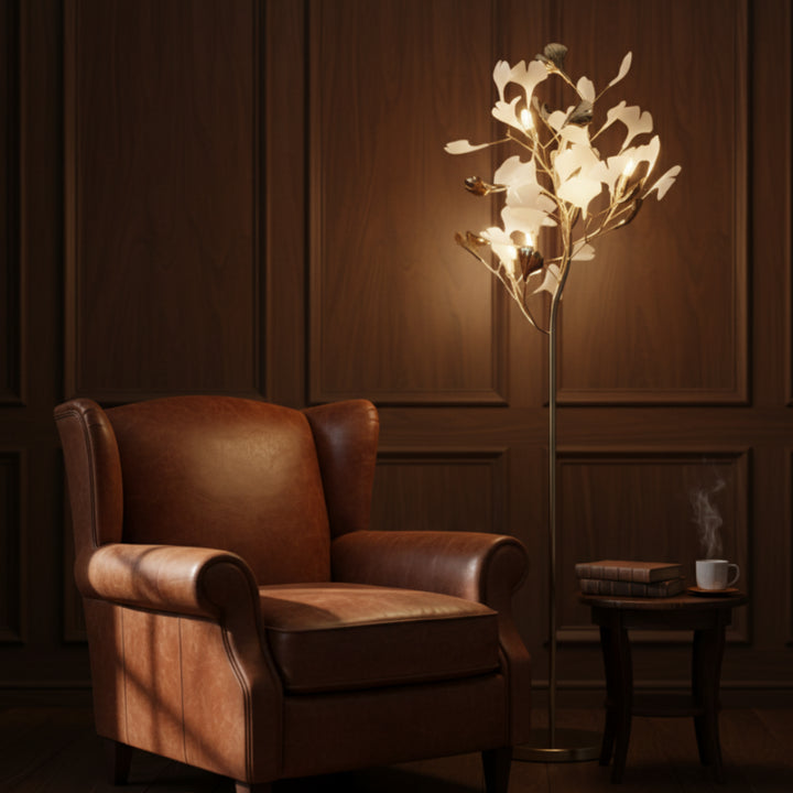 Taro Leaf Gingko Floor Lamp 4