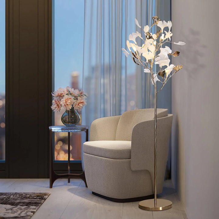 Taro Leaf Gingko Floor Lamp 5