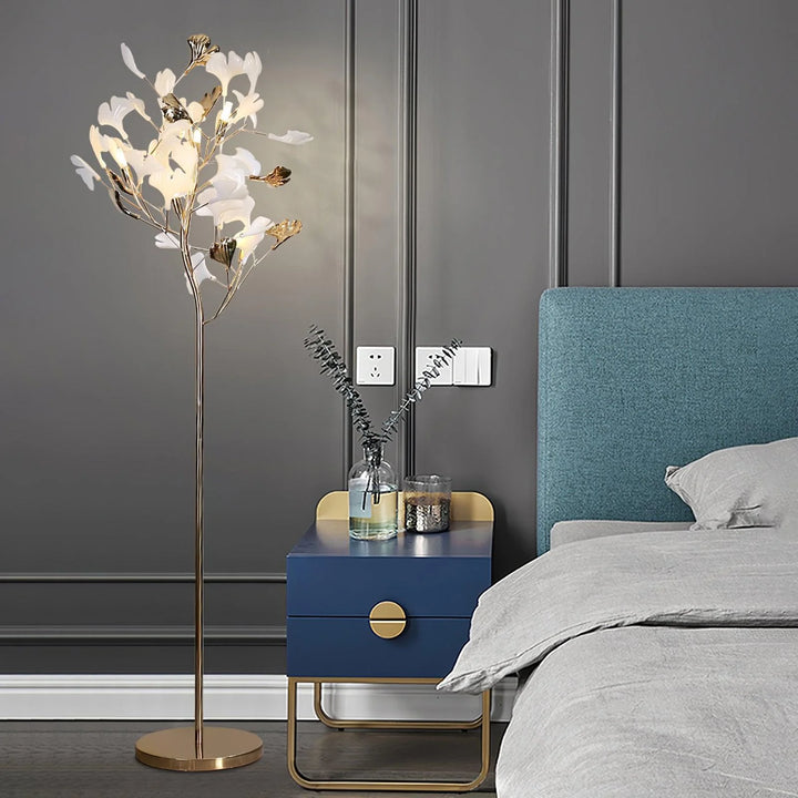 Taro Leaf Gingko Floor Lamp 6