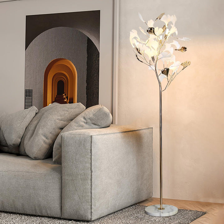 Taro Leaf Gingko Floor Lamp 9