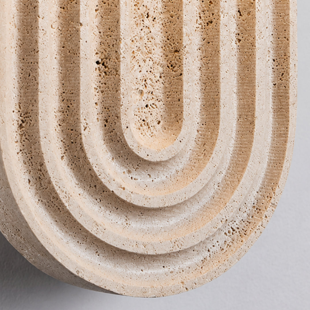 Tavern Travertine Globe Wall Lamp 10