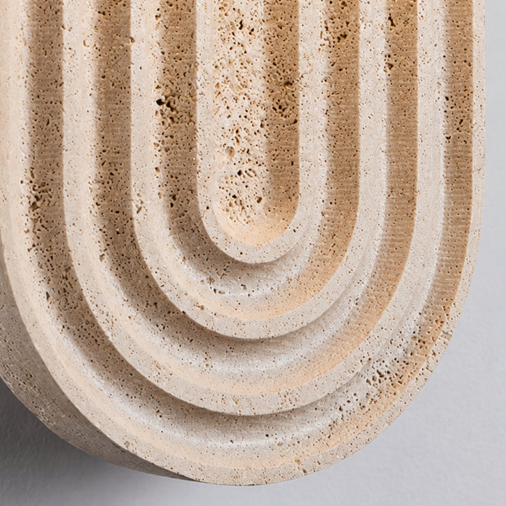 Tavern Travertine Globe Wall Lamp 10